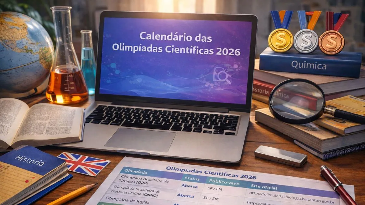 Estudantes de todo o país podem acompanhar o calendário das olimpíadas científicas de 2026