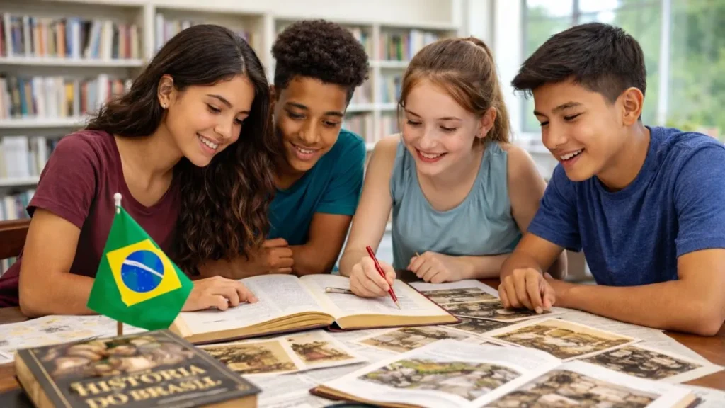 Estudantes se preparam para a ONHB 2026 - Olimpíada Nacional em História do Brasil divulga calendário 2026