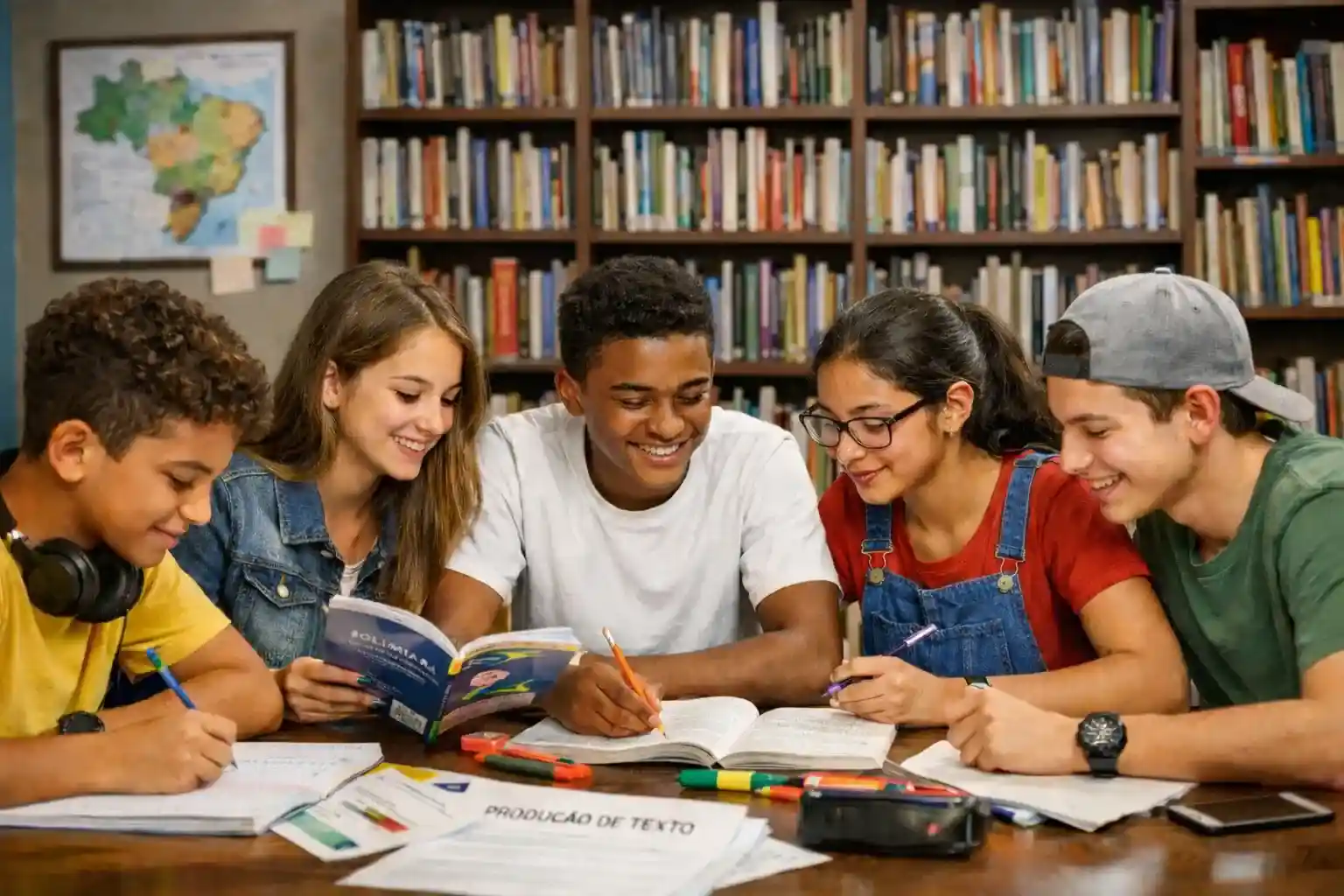 Estudantes dos ensinos fundamental e médio se preparam para a Olimpíada de Português, uma das únicas olimpíadas do conhecimento que trata de linguagem