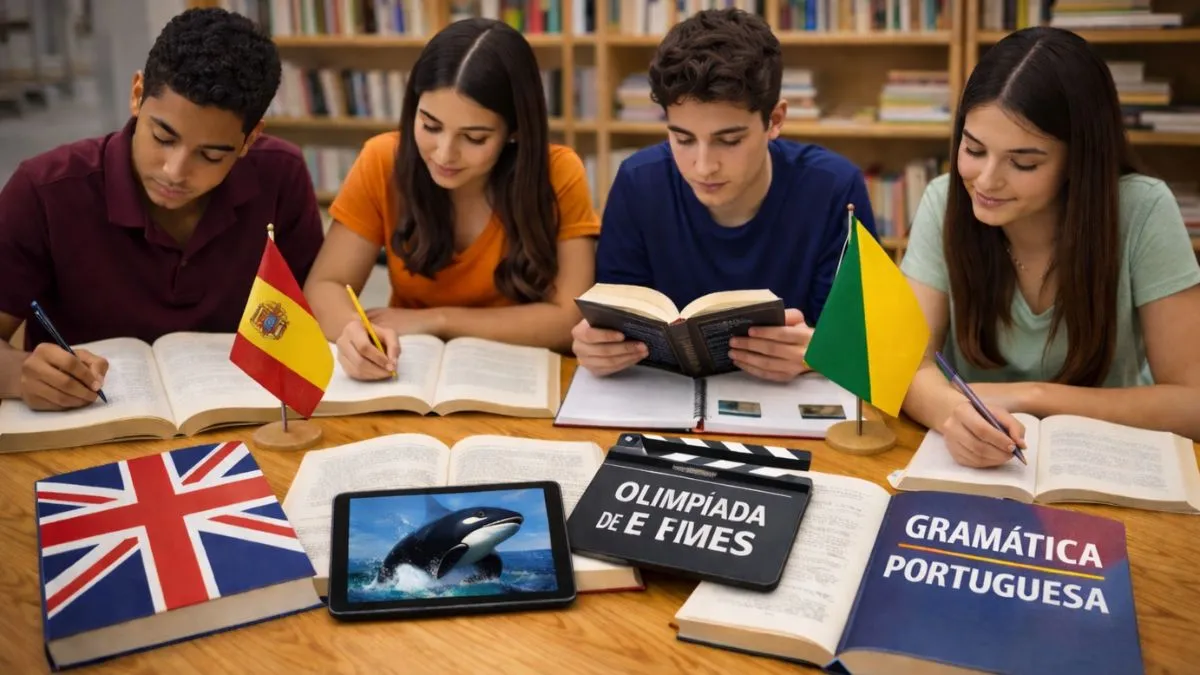 Calendário das Olimpíadas do conhecimento 2026 - Olimpíada de Inglês Olimpíada de Filmes olimpíada de espanhol e olimpíada de Português