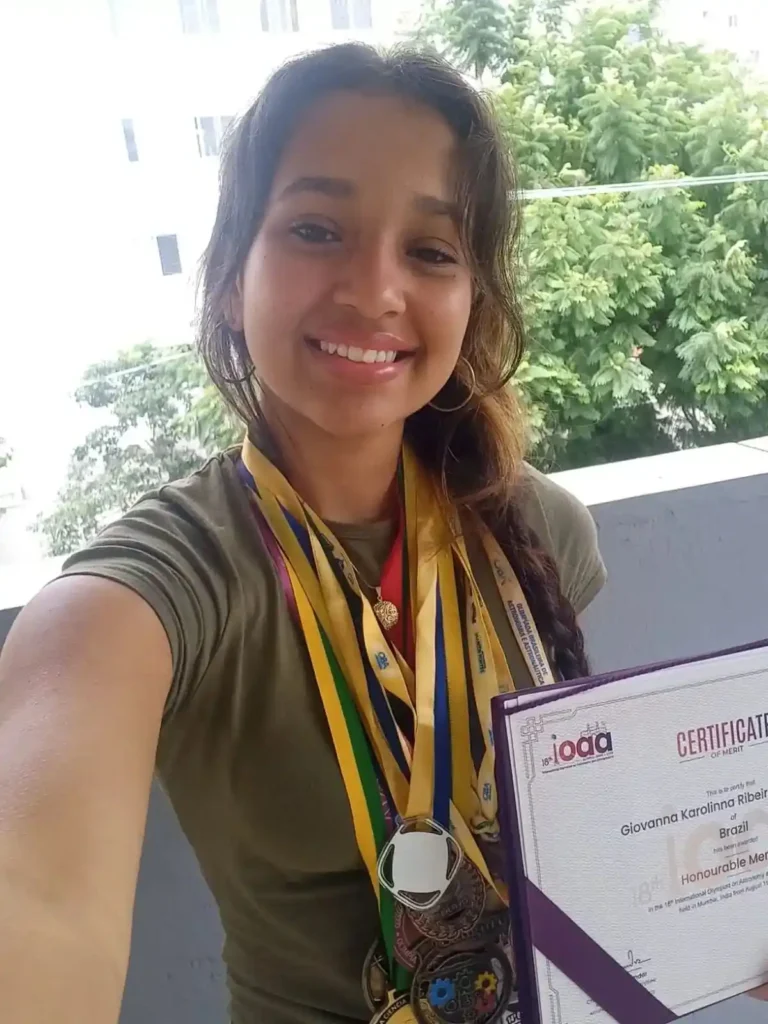 Dia Internacional das Mulheres e Meninas na Ciência - medalhista de ouro da OBA e da Olimpíada Internacional de Astronomia e Astrofísica IOAA 2025