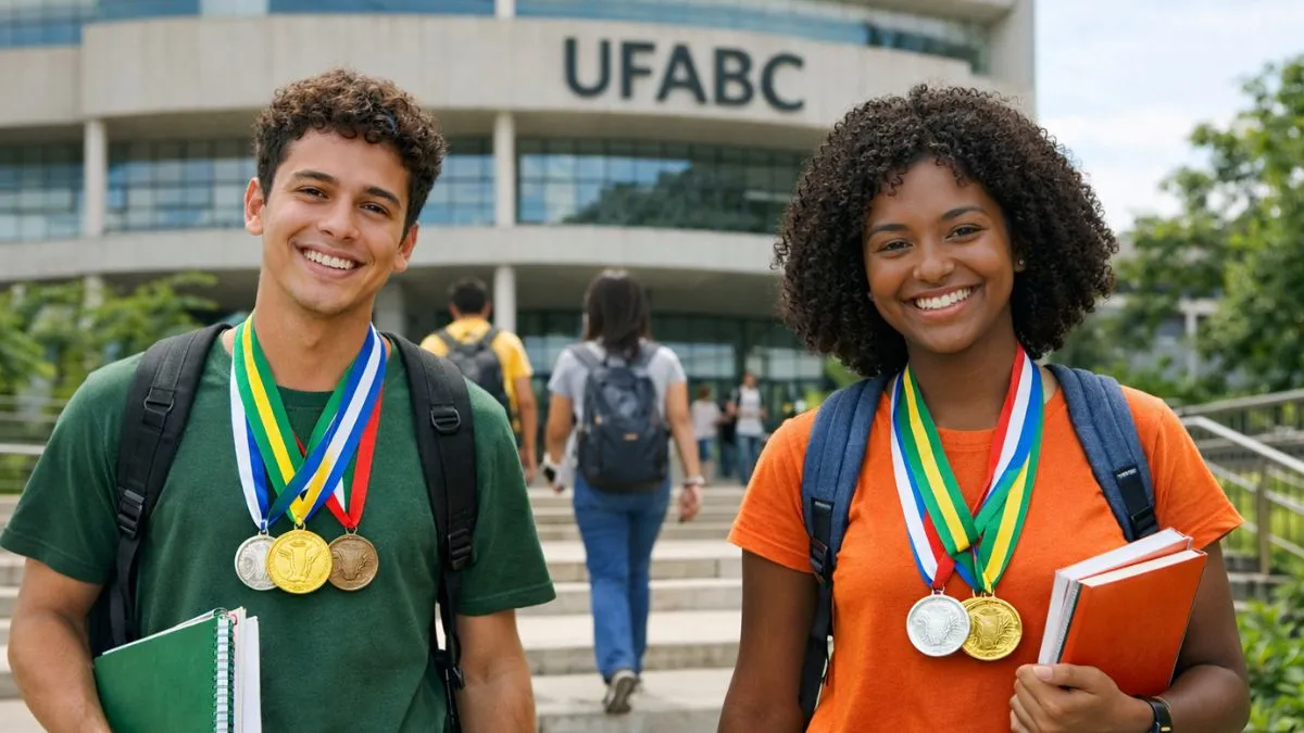 Universidade Federal do ABC UFABC divulga inscrições para estudantes medalhistas de olimpíadas científicas e do conhecimento - estudantes disputam vagas olímpicas na universidade