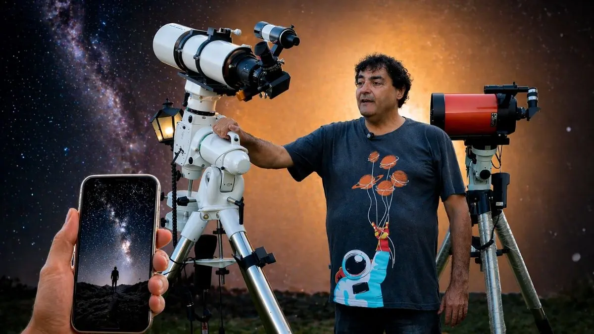 professor Ednilson Oliveira astrofotografia - News - notícia olimpíadas científicas - OBA Astronomia