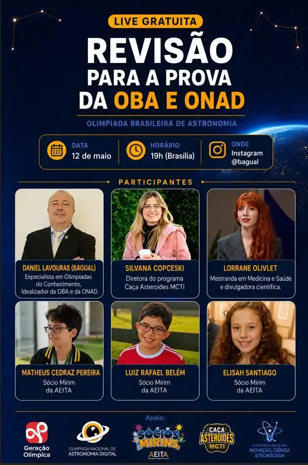 OBA e ONAD 2026 - aula de revisão para a prova - Olimpíada do conhecimento - olimpíada científica