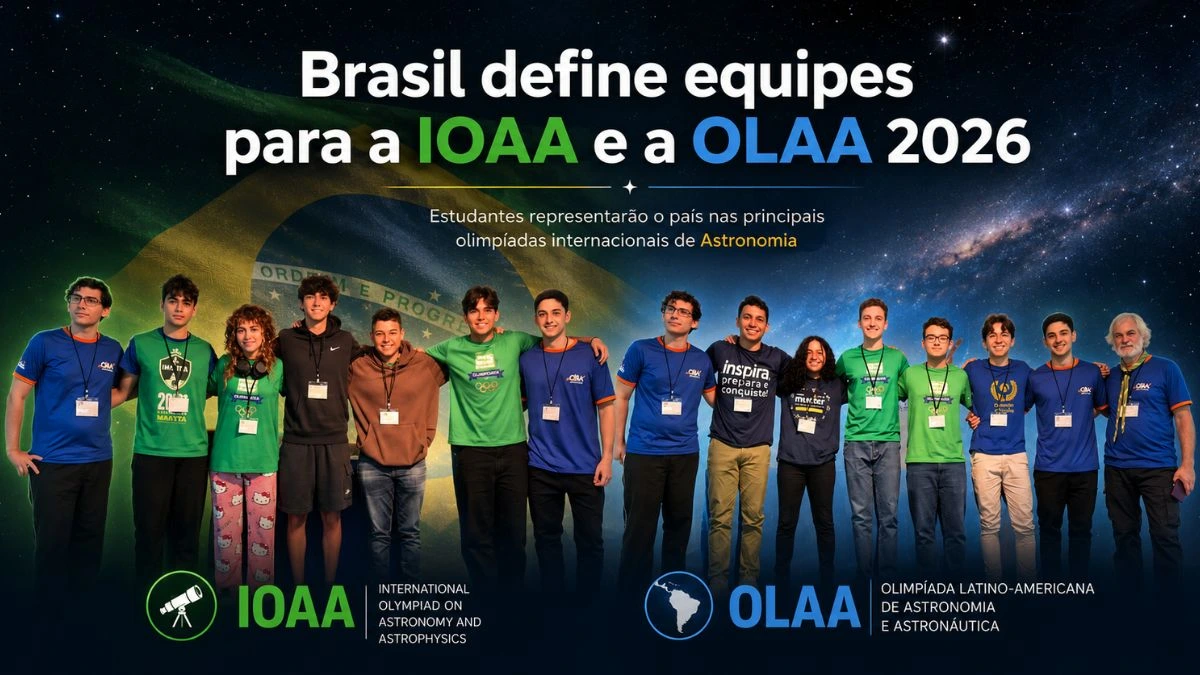 IOAA e OLAA 2026 - estudantes representam o Brasil News - notícia olimpíadas científicas