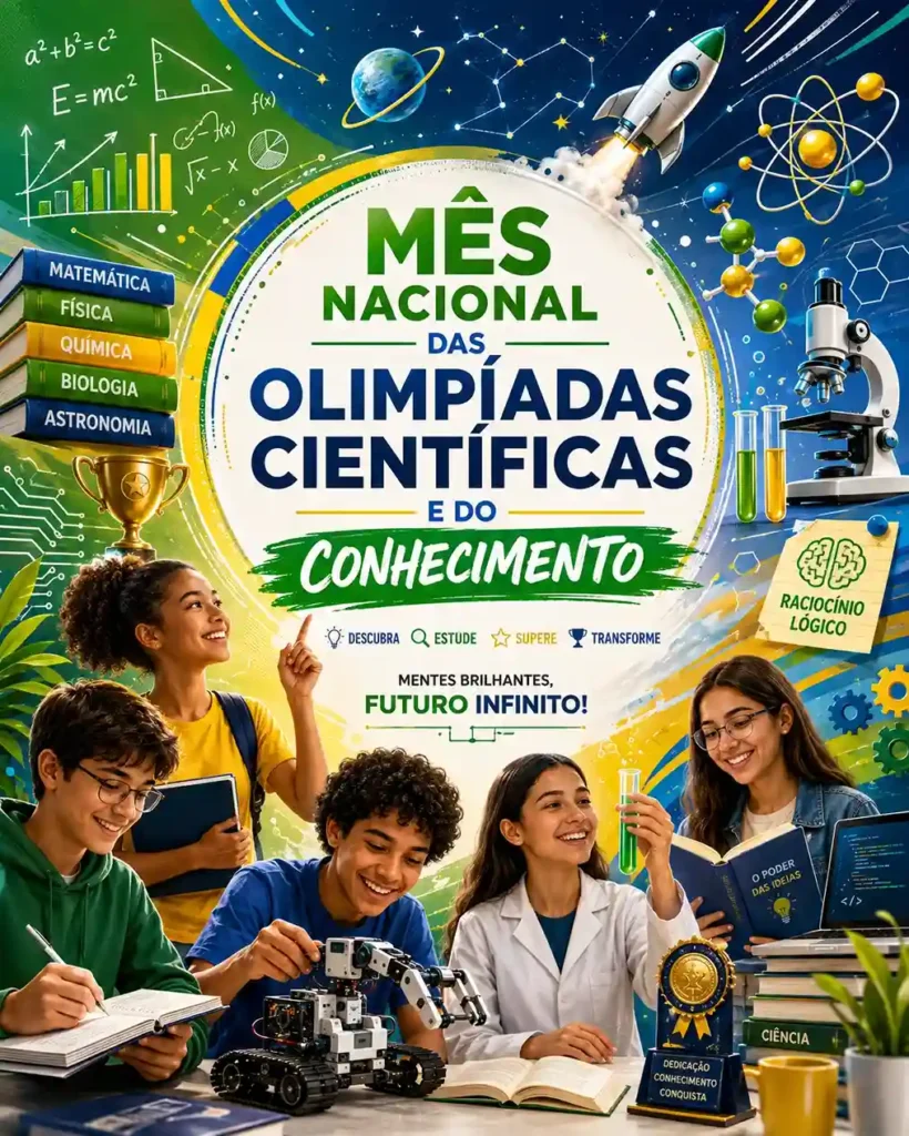 Mês nacional das Olimpíadas do conhecimento 0 News - notícia olimpíadas científicas