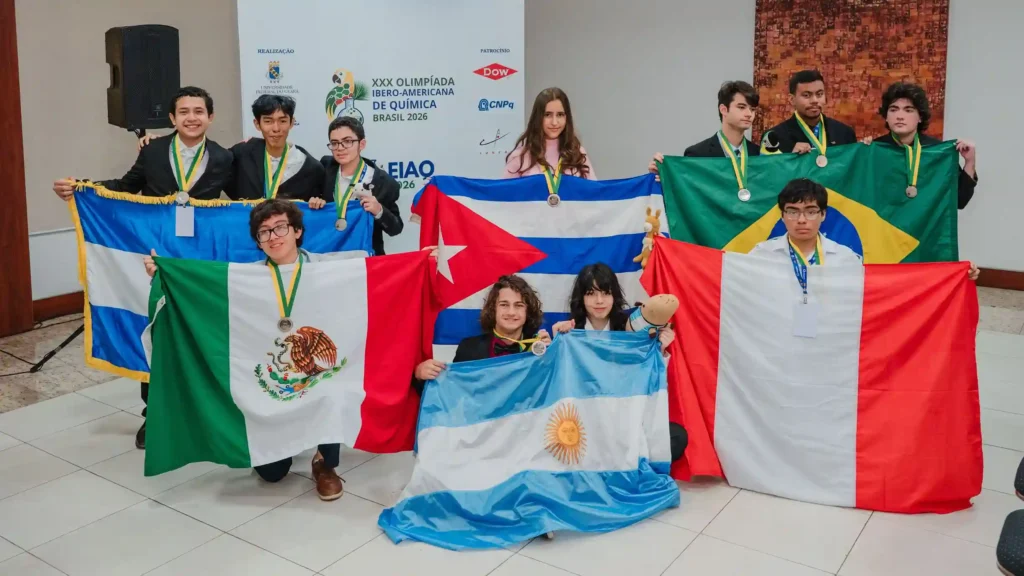 Brasil conquista quatro medalhas na Olimpíada Ibero-Americana de Química 2026 em Fortaleza - OIAQ - olimpíadas científicas - Olimpíada Brasileira de Química OBQ